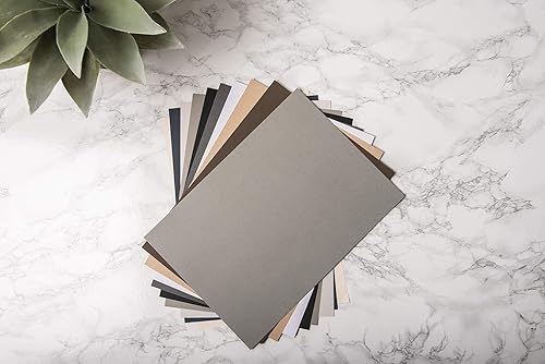 Miniatura 3 de Sizzix Surfacez-Making - Hojas de cartulina esencial, 60 unidades (10 colores neutros), multicolor, 8 14 pulgadas x 11 58 pulgadas