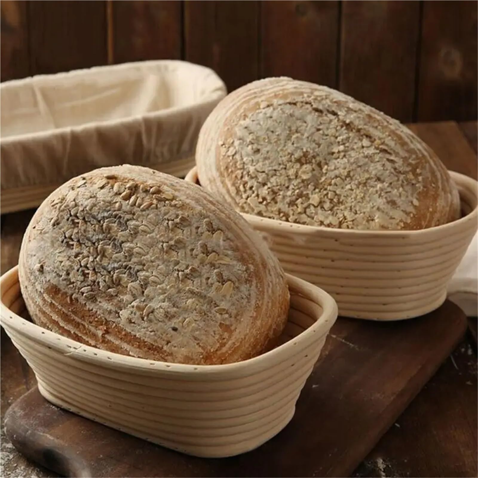 Cestino Per La Lievitazione Del Pane Cestino for il pane ovale in 8 misure Per Cuocere Il Pane(15x8x5cm)