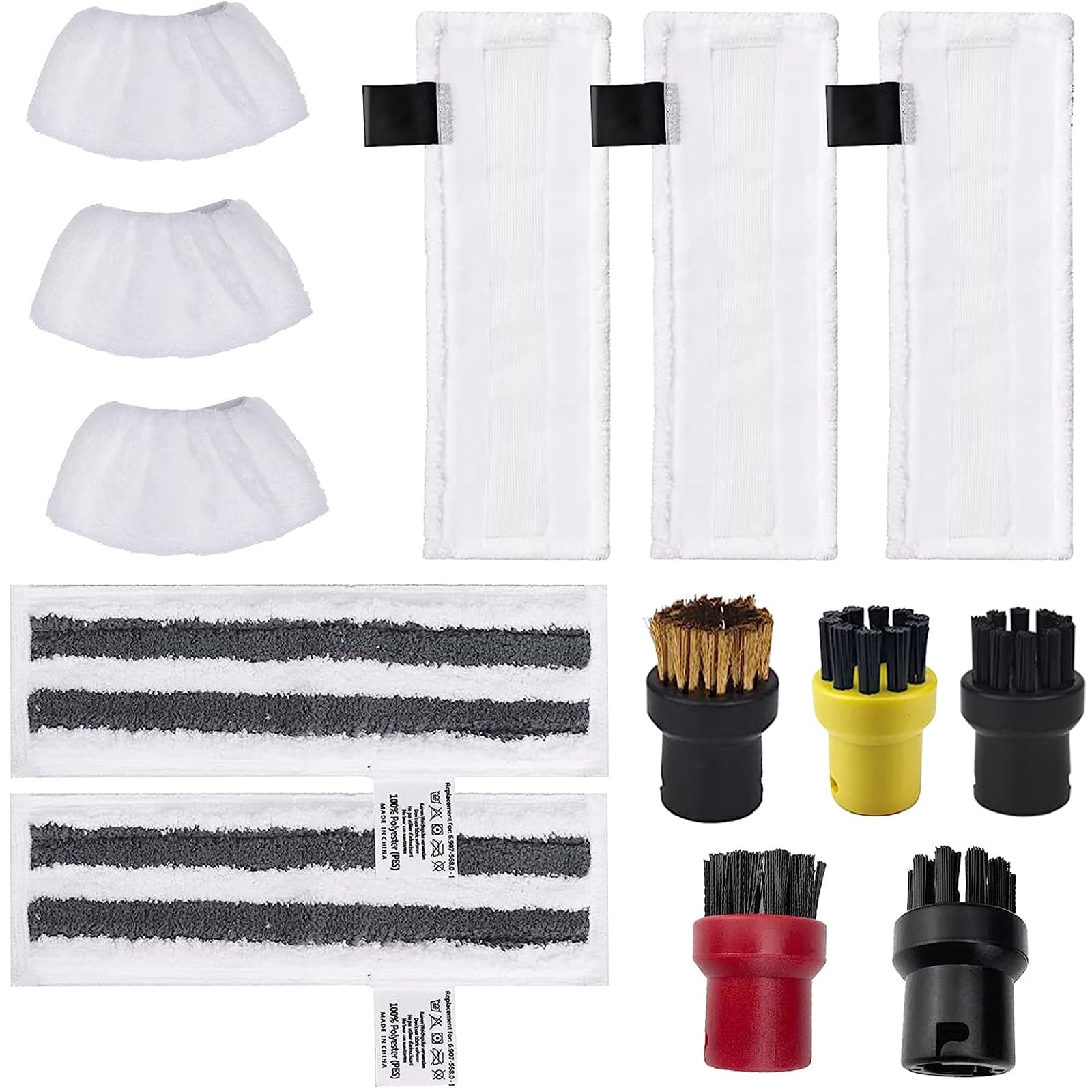 Accesorios Para Limpiadora A Vapor, 13 Piezas Accesorios de Limpiador Vapor Compatibles Con La Limpiadora A Vapor Kärcher Easyfix Sc1 Sc2 Sc3 Sc4 Sc5 Accesorios para Limpiador a Vapor Kärcher