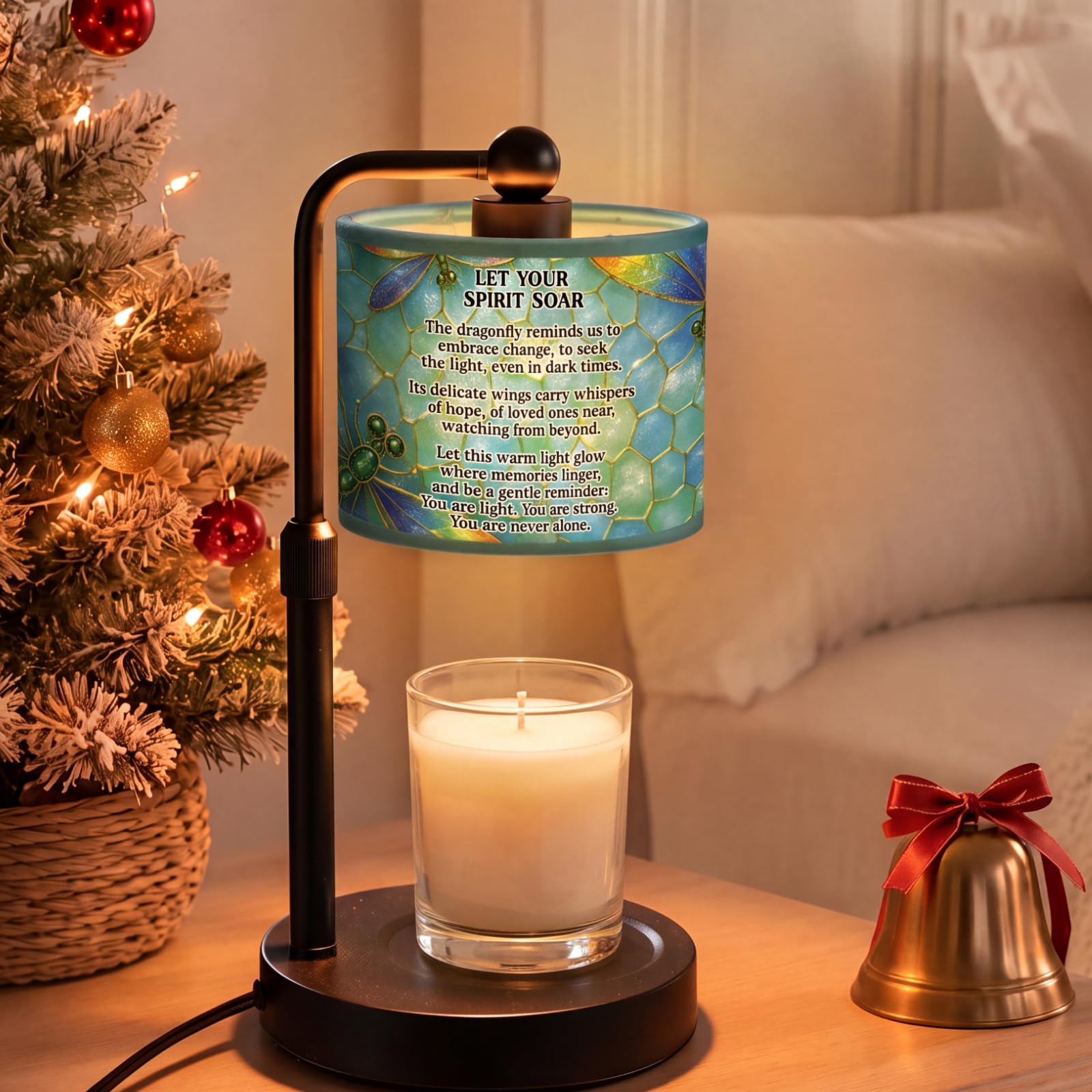 Ropoloogy Dragonfly Candle Warmer Lamp, Memorial Gifts for Loss, Dimmable