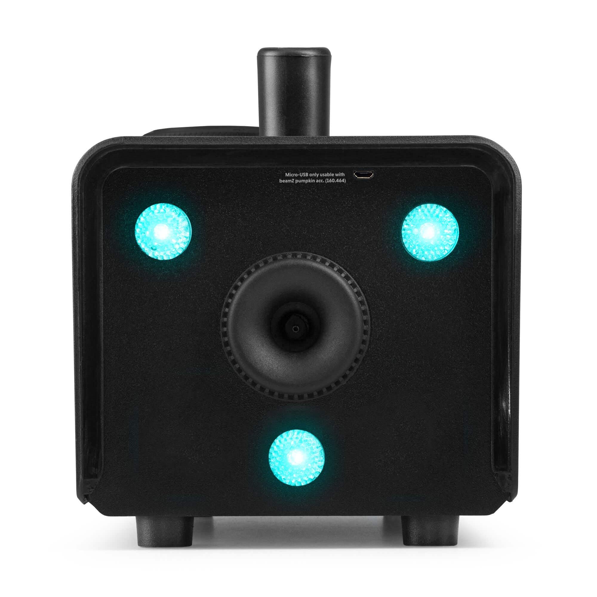 BeamZ S553L máquina de humo 550W con LEDs RGB y efecto estroboscópico, lista en 2,5 min, salida 50 m³/min, incluye 2L de líquido, compacta y portátil para fiestas y eventos