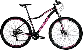 BICICLETA ARO 29 BIKE MTB ALUMÍNIO KSX 21V MARCHAS INDEX CABEAMENTO INTERNO FEMININA