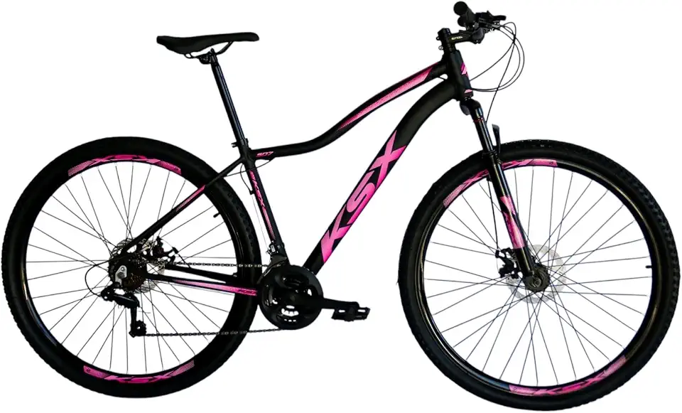 BICICLETA ARO 29 BIKE MTB ALUMÍNIO KSX 21V MARCHAS INDEX CABEAMENTO INTERNO FEMININA