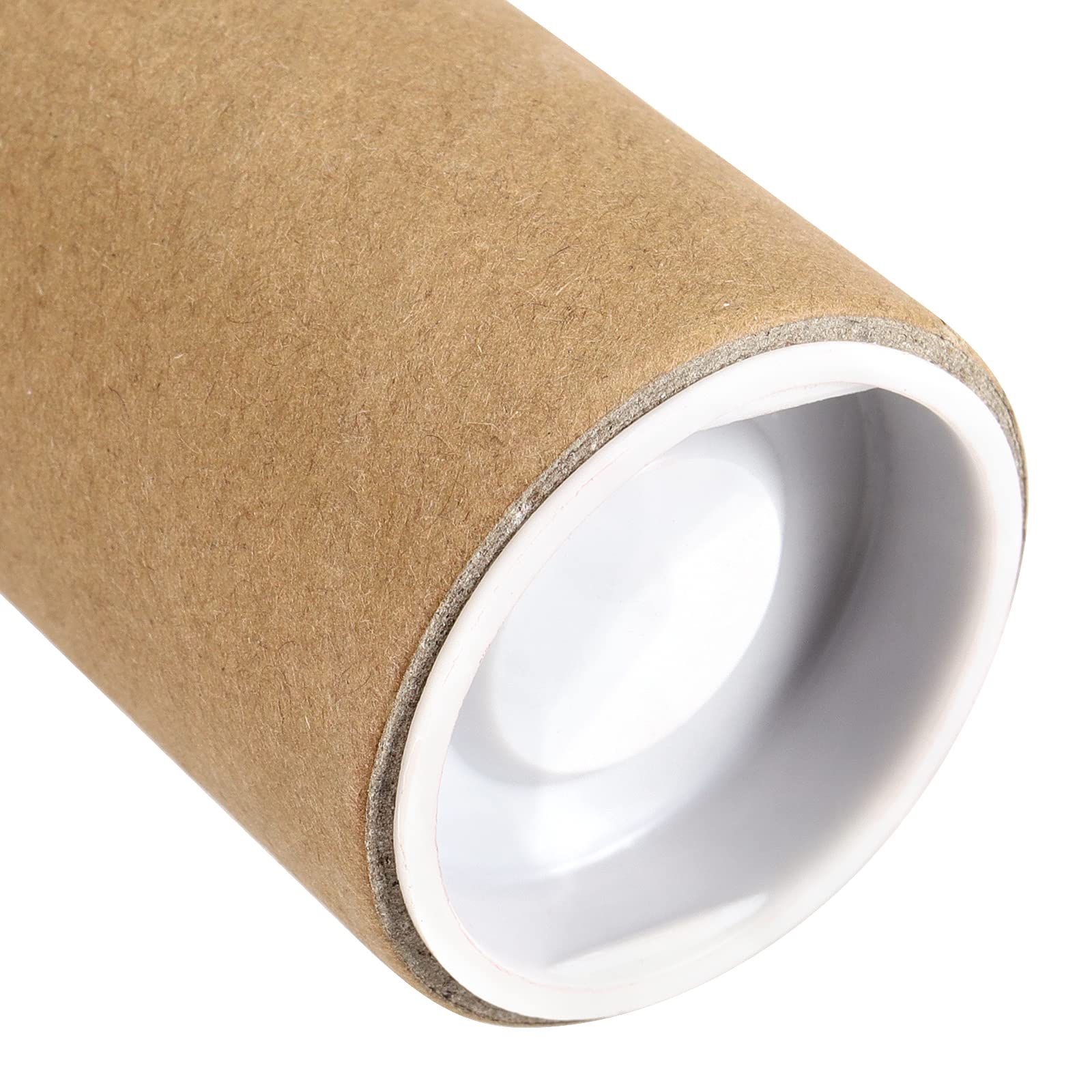 JEUIHAU Lot de 18 tubes d'expédition en kraft avec capuchons, construction en spirale, recyclables pour le transport, le stockage