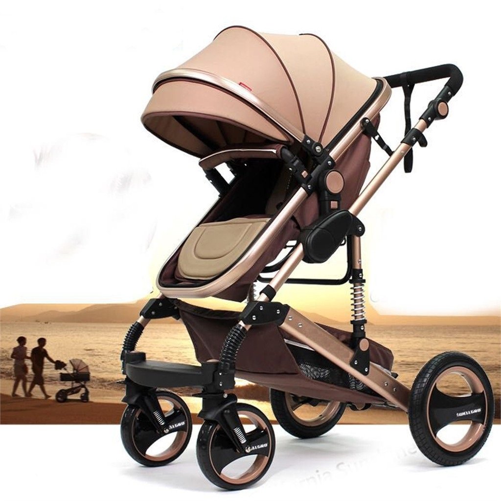 Kinderwagen California, 3 in 1 Kombikinderwagen Megaset 8 teilig inkl. Babywanne, Sportwagen, Babyschale, und Zubehör, zertifiziert nach der Sicherheitsnorm EN1888, beige