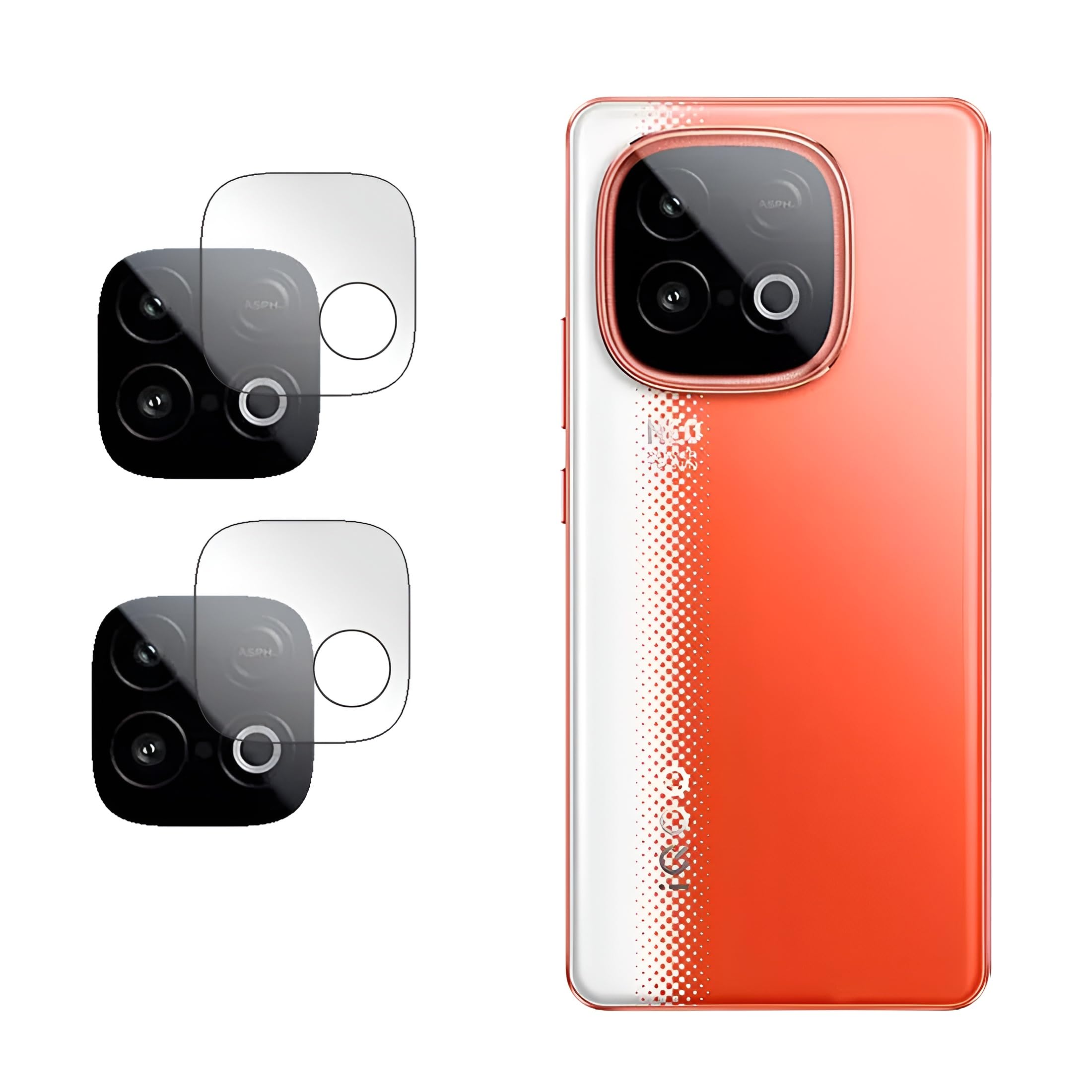 DAMDAM® Flexible, 9H Back Camera Lens Protector Compatible for Vivo iQOO Neo 10 (Not a Tempered Glass) (Pack of 2)-image-22