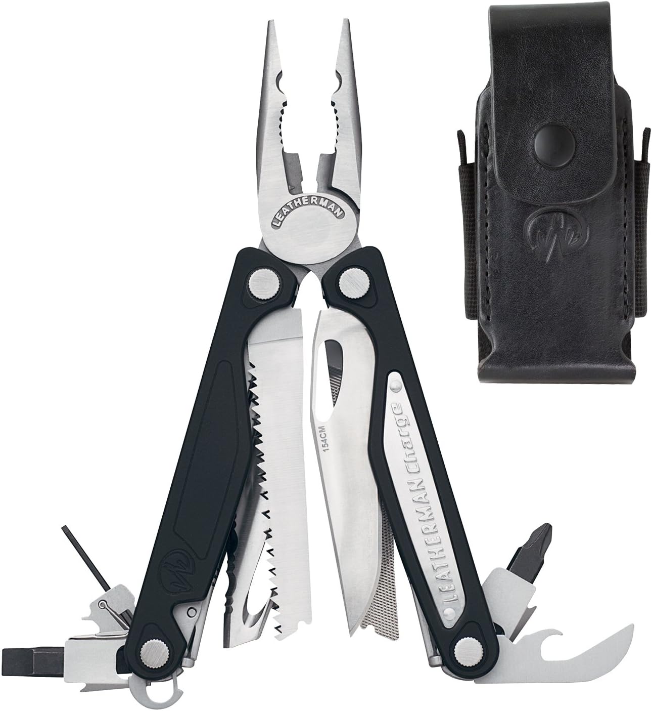 Leatherman - Charge ALX Multitool, Stainless Steel with Leather Sheath