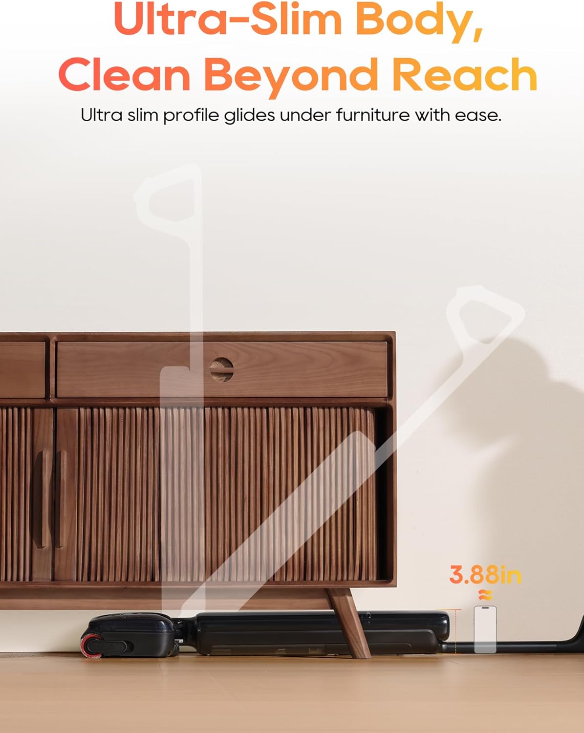 DREAME Aero Wet Dry Vacuum Cleaner, All-in-ONE Vacuum Mop for Wet & Dry Messes, 0 Hair Residue Great for Pet Owners, One-Press Self-Clean, 180° Lie Flat, 35mins Runtime for Hard Floor Cleaning