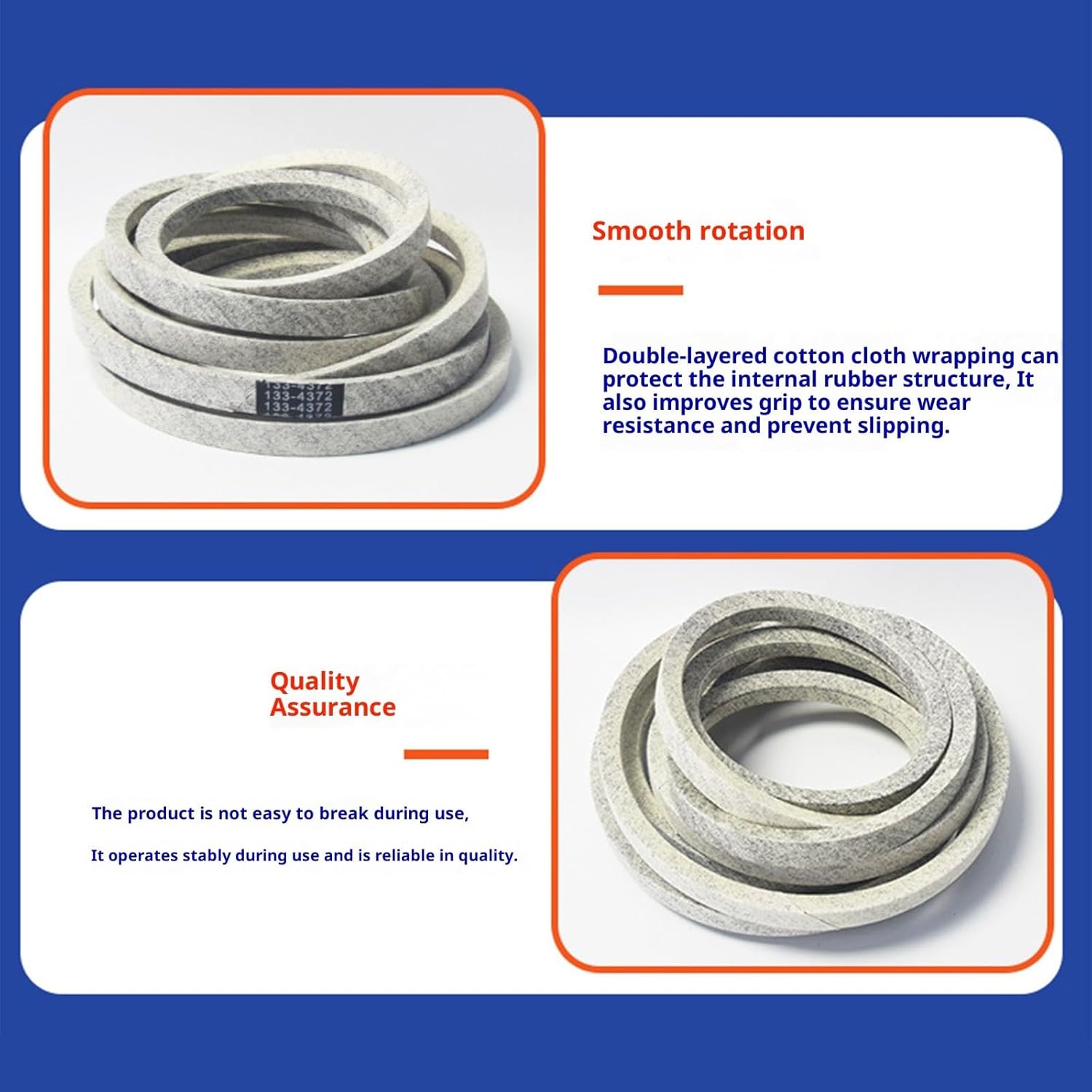 Expert 189" Grasscutter Deck Belt Constructed for High Moment Applications Highlighting Abrasion Immune Plan Oil Grass Equipment Belt