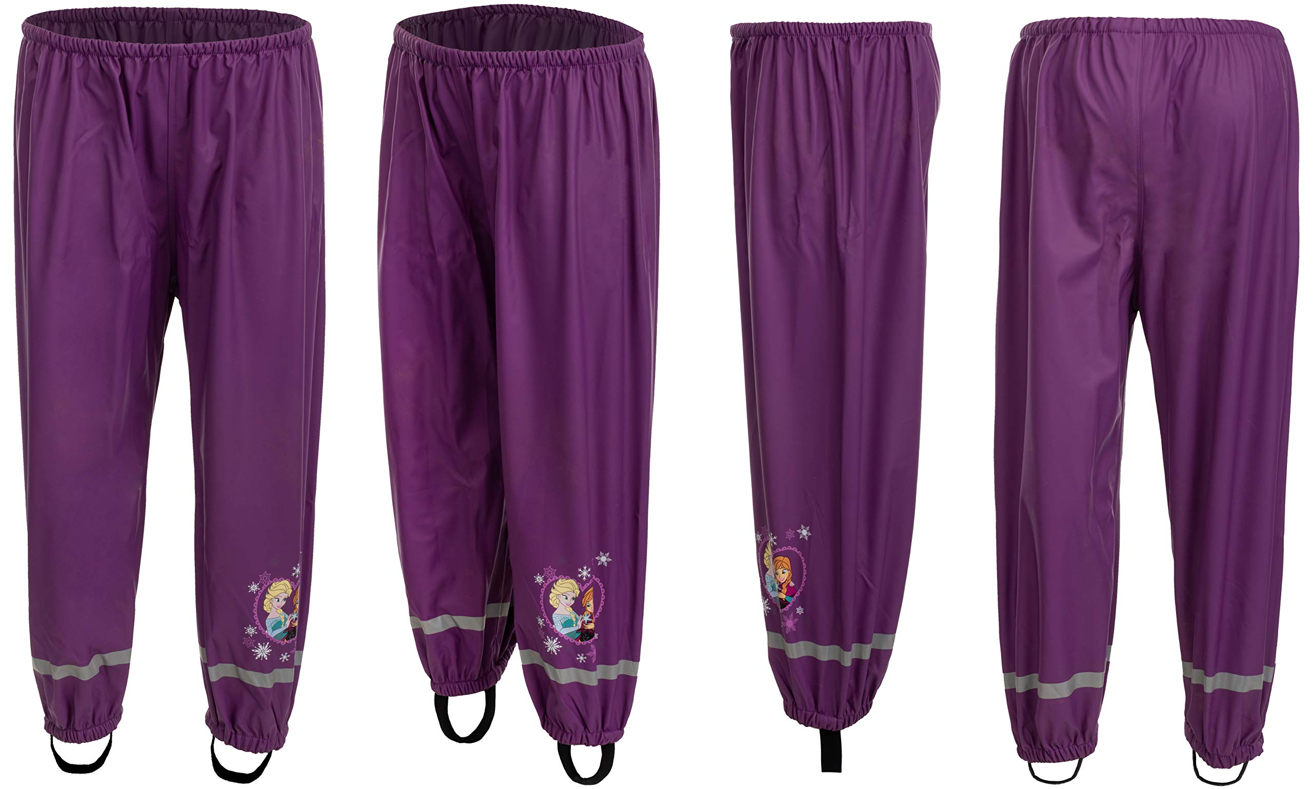 Brandsseller Pantalones de lluvia para niña con motivos en el estilo de la Patrulla Canina – Frozen/La Reina de Hielo.