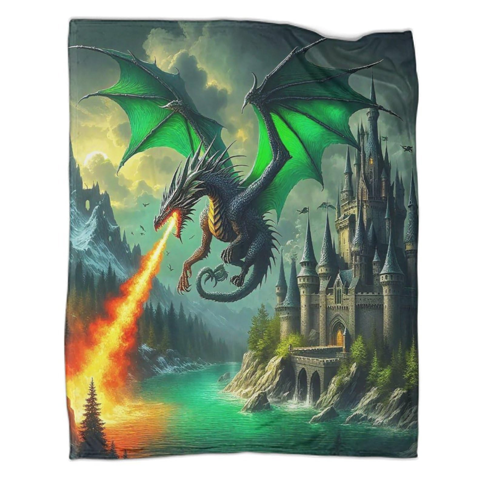 Couverture dragon flanelle 3D, le cadeau d'anniversaire idéal pour ados et adultes