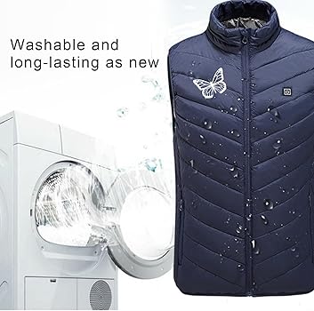 Gilet Chauffant Homme/femme - 3 Niveaux De Chaleur USB, Idéal Ski, Moto, Rando