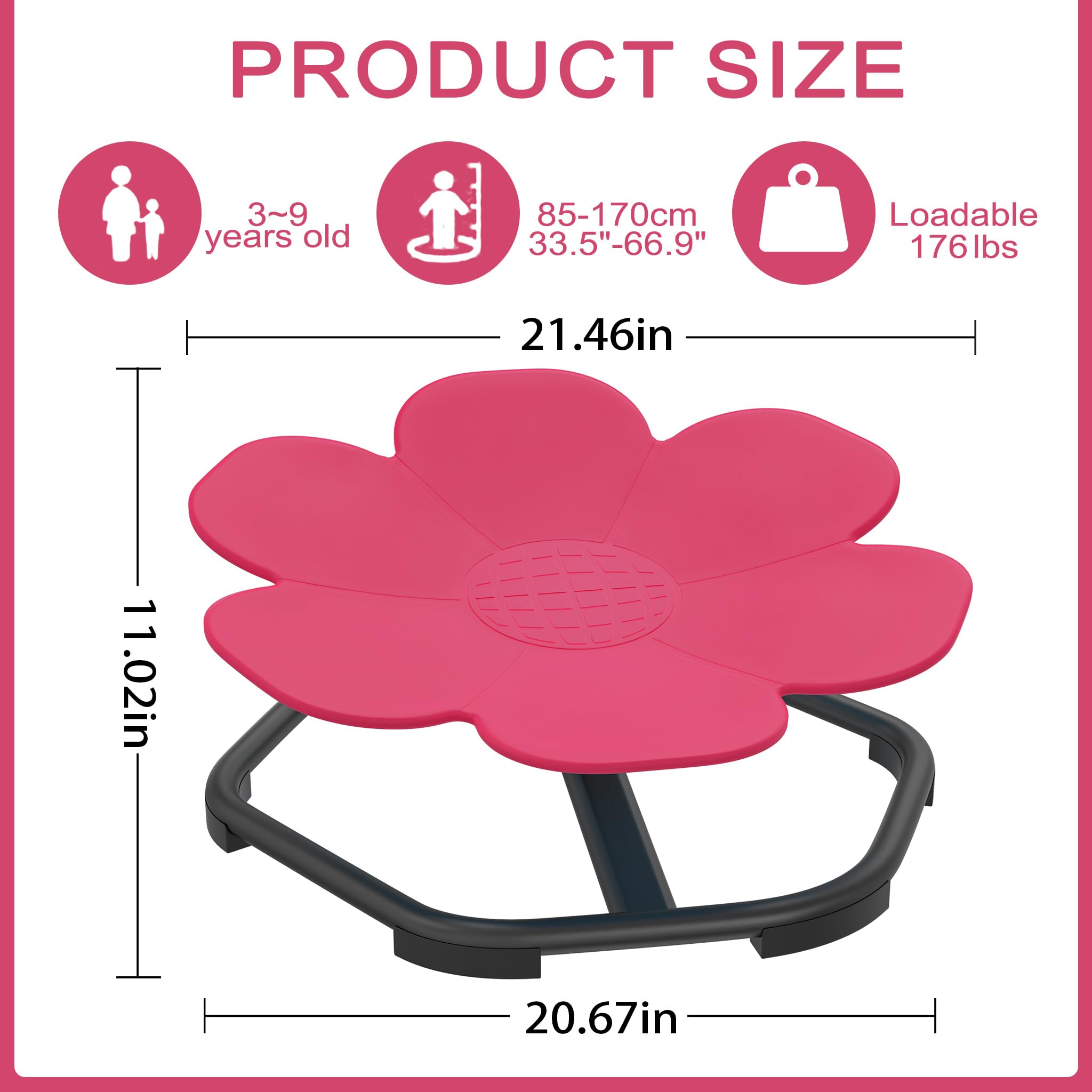 UISEBRT Carrousel - Chaise Pivotante Pour Enfant - Autisme - Carrousel