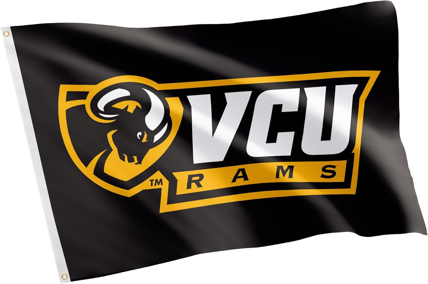 Desert Cactus Virginia Commonwealth University VCU Flag - 3 x 5 Feet Rams Flag, Indoor/Outdoor Durable Fabric, 100% Polyester Design (Style 1a)