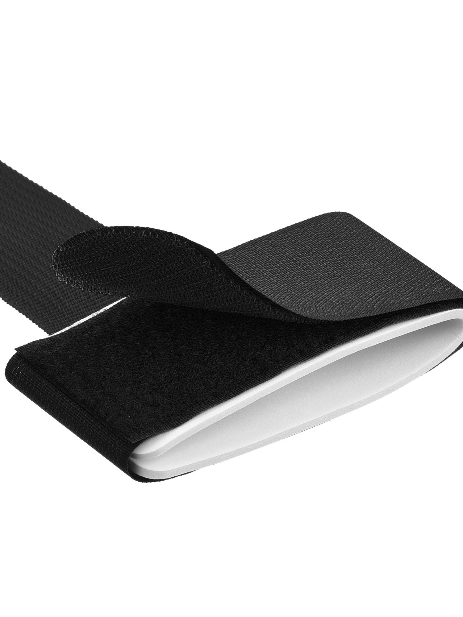 Bandoulière de Ski Porte-Épaules Réglable avec Sangle Rembourrée pour Transporter Skis et Bâtons, Noir