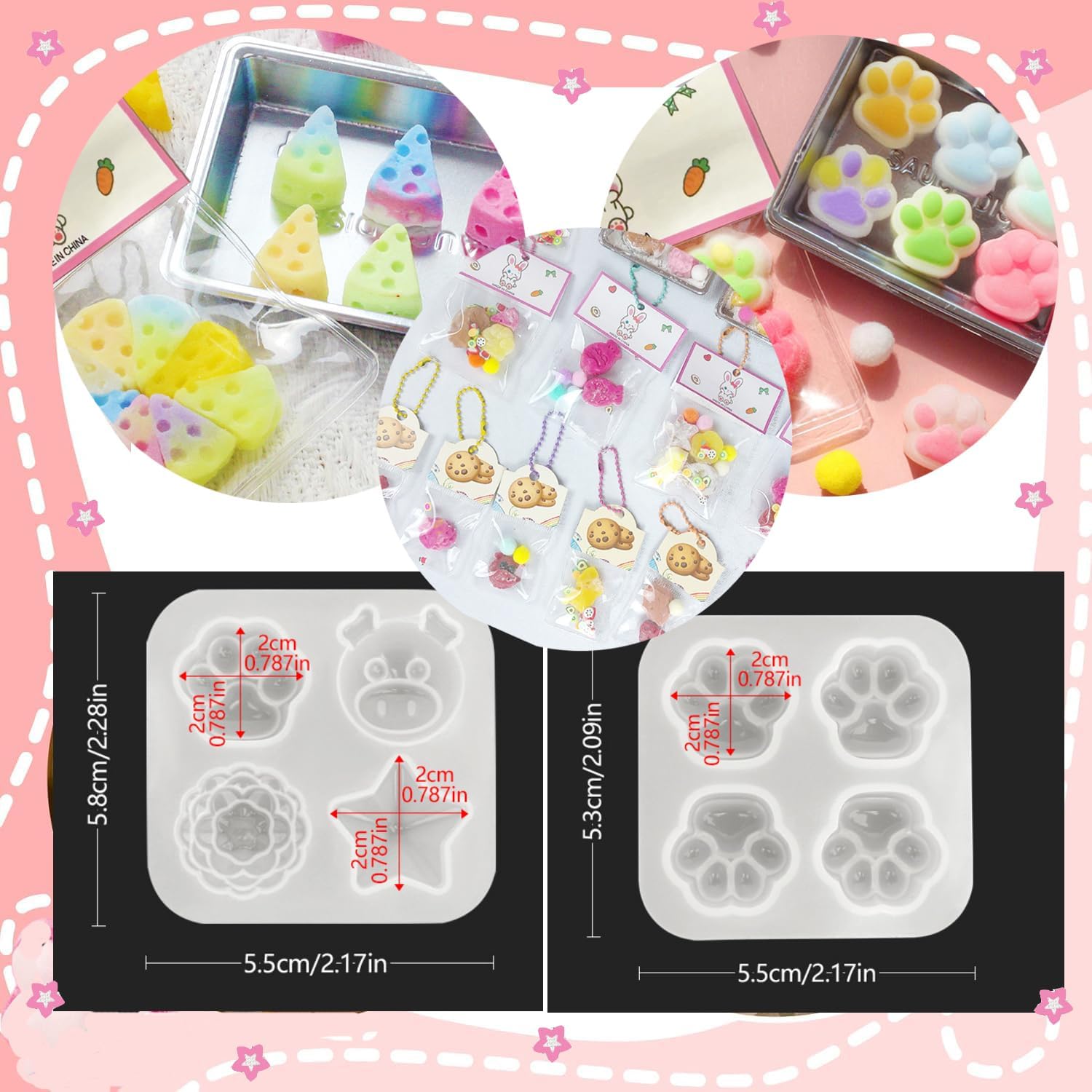 Wesfen Mini Squishy Kit Easy-to-Use Squishy Kit - 1:1 AB Liquid Silicone, Taba Squishy Kit (mini)