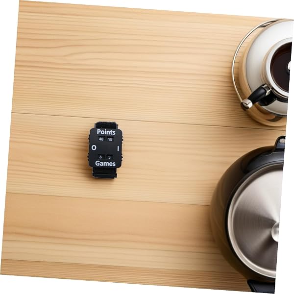 Compteur de Score Portable avec Bracelet Réglable Noir, Affichage HD Haute Visibilité, Suivi Précis pour Cricket, Tennis, Padel et Ping-Pong, Accessoire Sportif Léger et Solide - 4