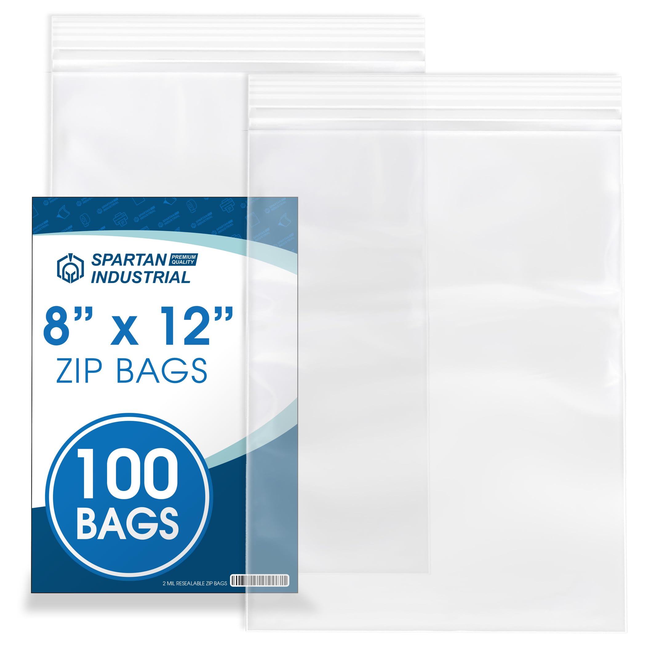 Amazon.com: Spartan Industrial - 8” X 12” (100 Count) 2 Mil Clear