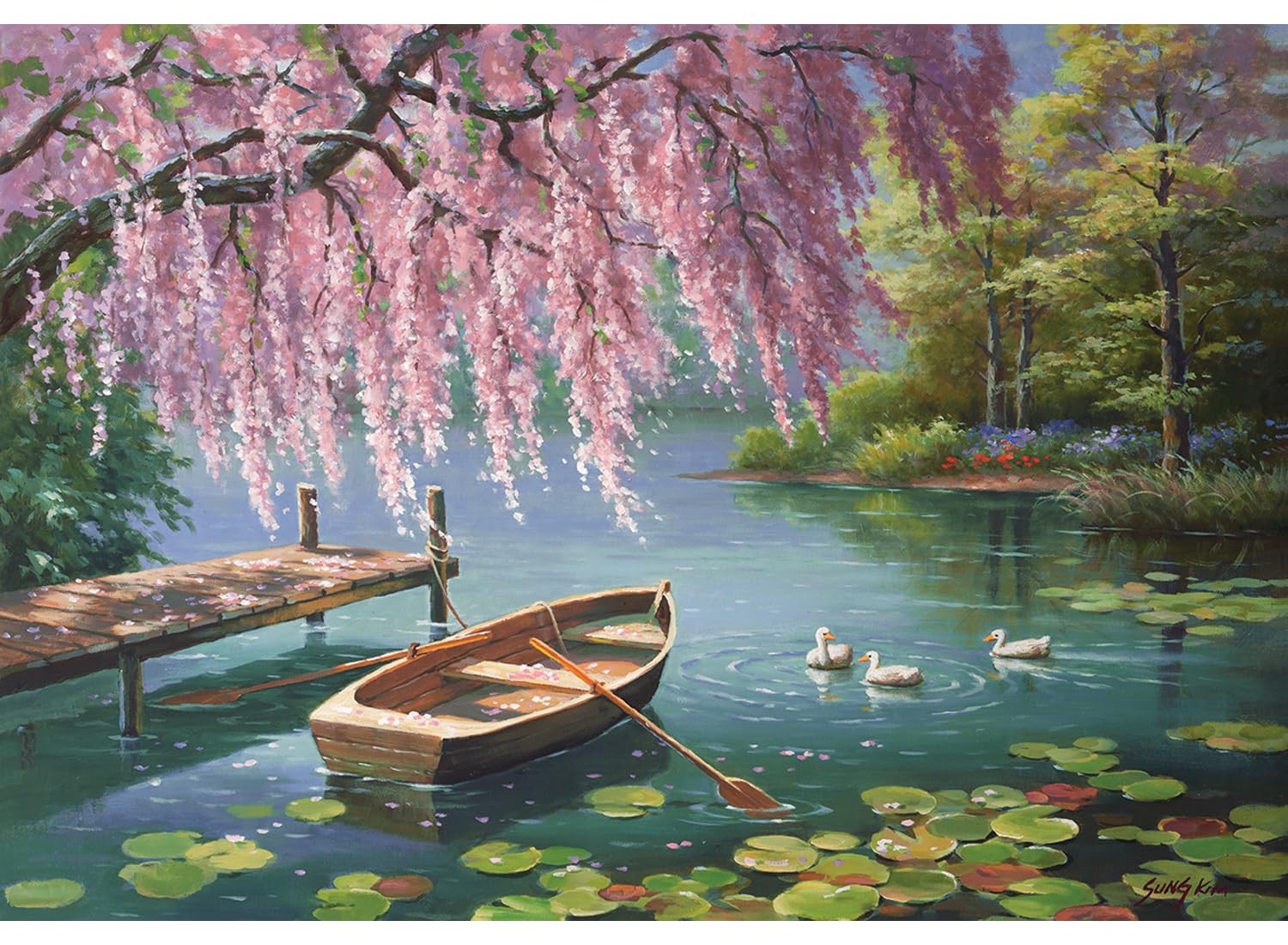 Anatolian 500 piece jigsaw puzzles - jigsaw puzzles for adults 500 pieces WILLOW SPRING BEAUTY is ideal as gifts for the whole family and the jigsaw 500 pieces for adults is made of ESKA BOARD