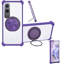 jioeuinly Case Compatible for Oneplus Nord Ce4 Lite 5g Phone Case Cover [with 1* Tempered Glass Screen Protector] Hybrid Case[360Ring Support, Magnetic] CX-02-ZI