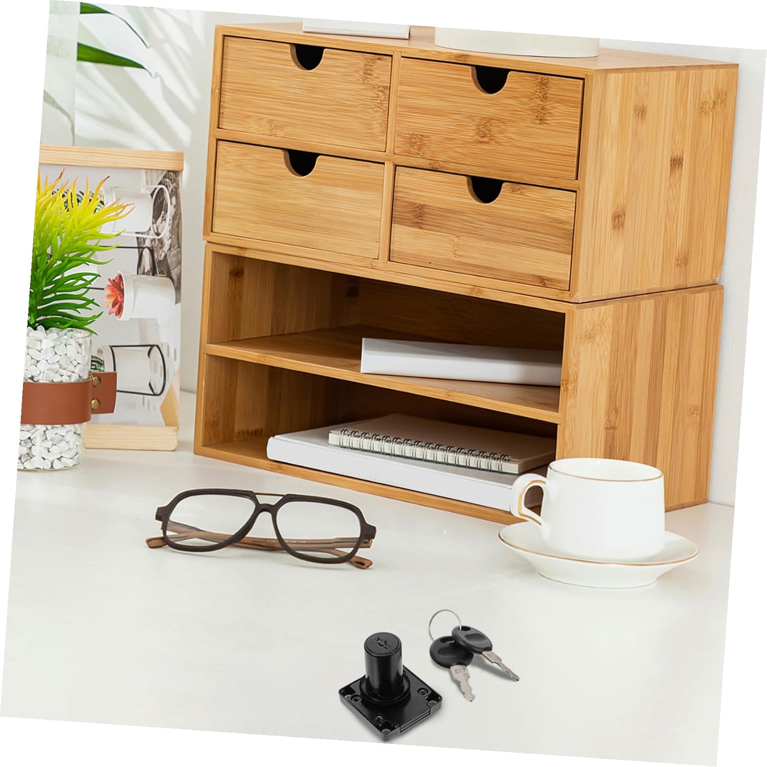 DOITOOL 1set Security Mailbox Locks Drawer Lock Cupboard Construction for Enhanced Safety for Office and Home Use