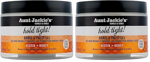 Miniatura 10 de Aunt Jackie's Gel de trenzado y torsión con biotina y miel, gel trenzado en tarro de 7.5 onzas