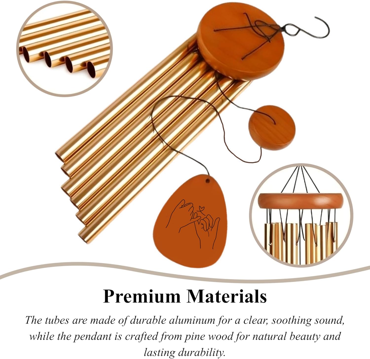 A Sister is God's Way We Never Walk Alone Wind Chimes Birthday Gifts for Sister Gifts from Sisters, Brother - 28" Sisters WindChimes Gift for Christmas, Anniversaries - Image 3