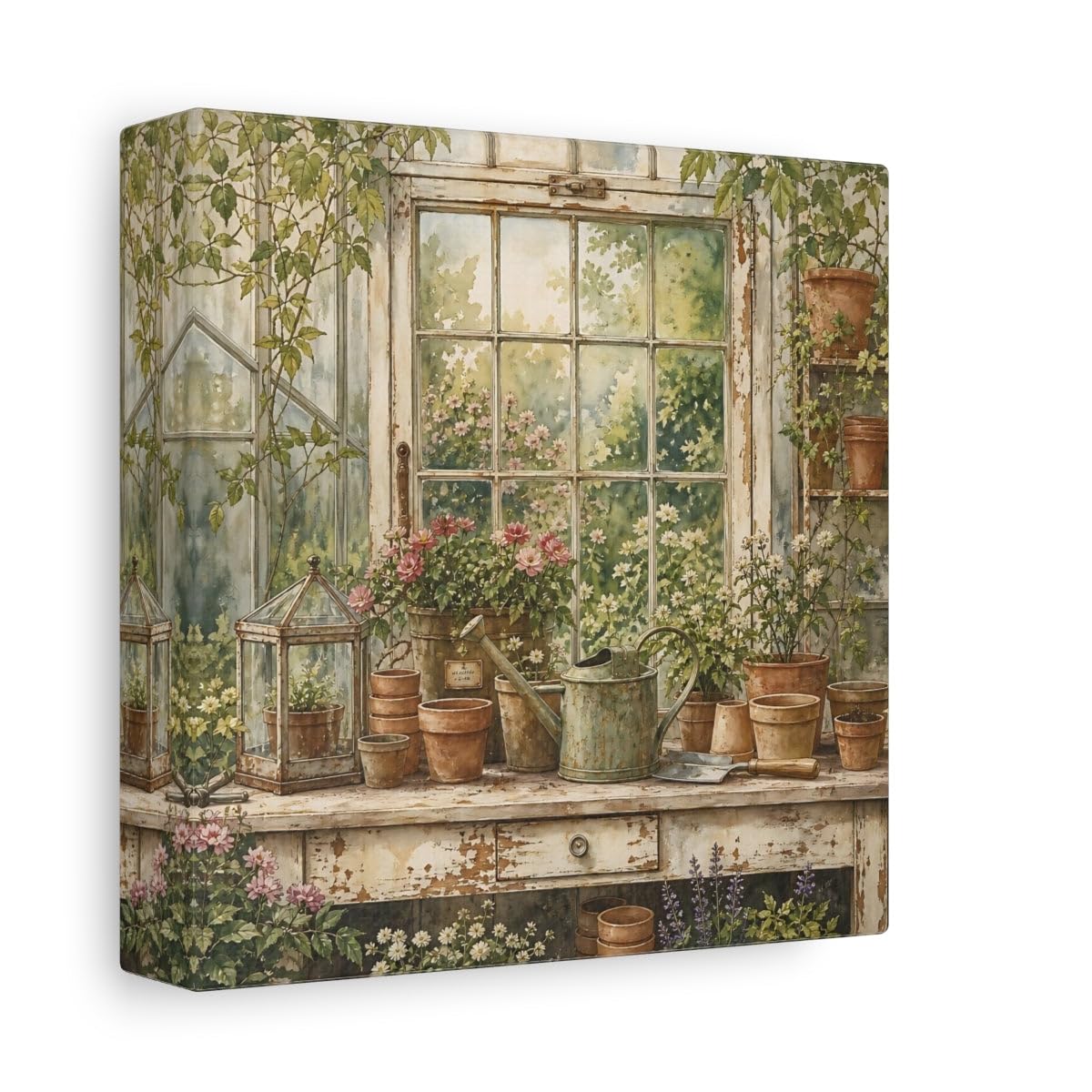 Impression canvas window greenhouse pour égayer les petits espaces muraux - 8