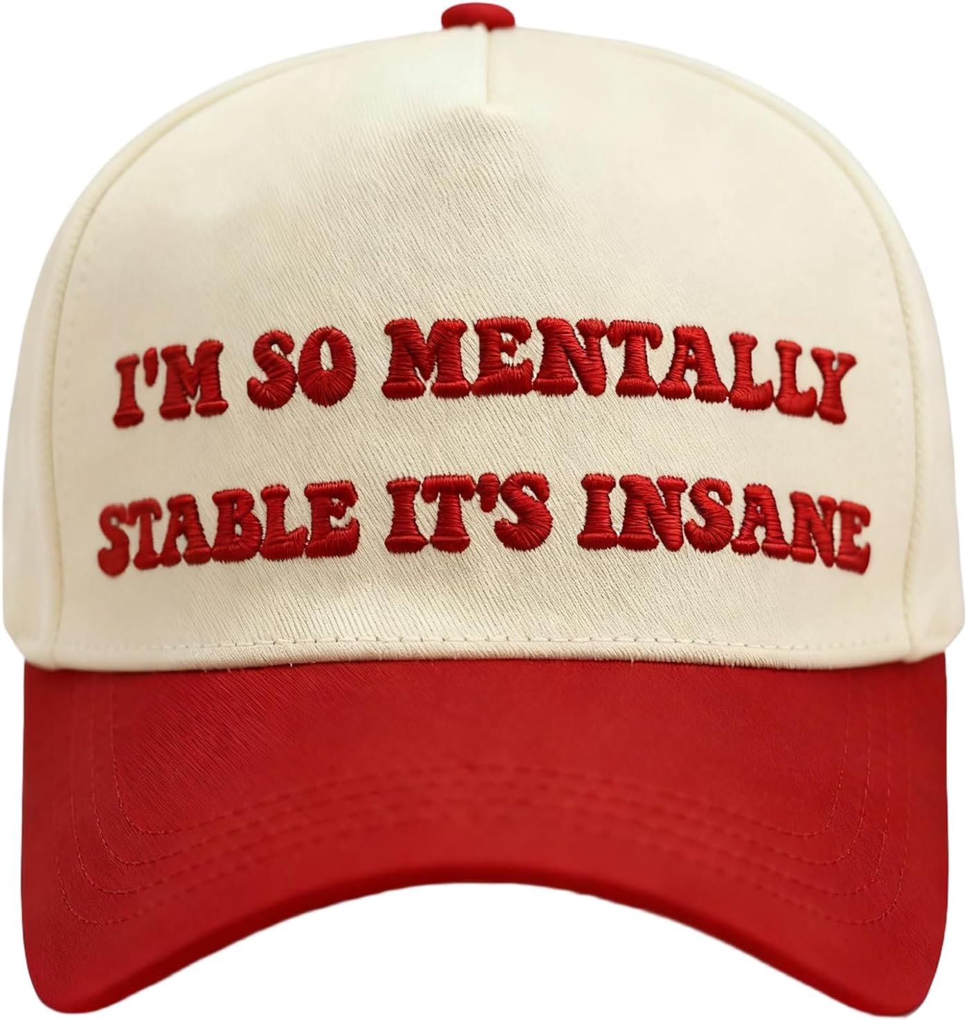 Funny Trucker Hats Embroidered Vintage Snapback Hat for Women Put It On My Husband's Tab Hats Gag Gifts Baseball Cap Red