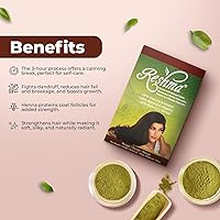 Vista 5 de Reshma Beauty Ayurvedic Henna Hair Color Blend – Henna, Indigo & Herbal Extracts – Natural Red/Rouge Hair Color for Gray Blending – Heena Mehendi