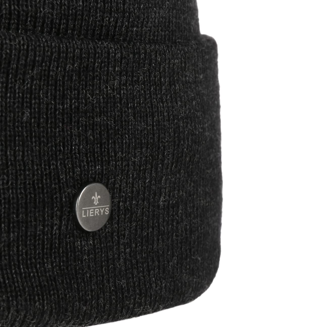 LIERYS Fine Merino czapka z mankietem Wyprodukowano w Niemczech Unisex Jesien Zima