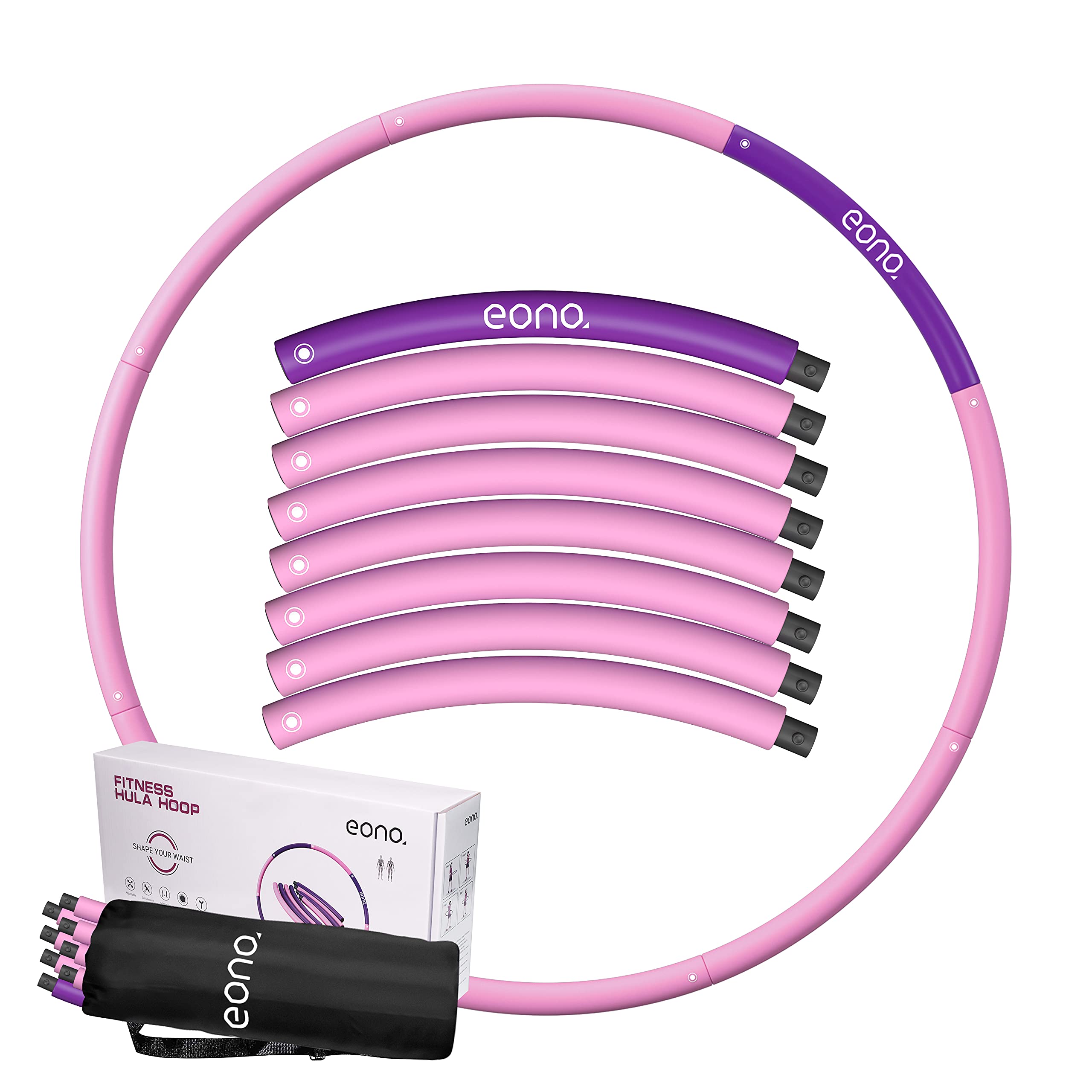 Eono by Amazon - Hula Hoop-Pink Lila (7-1)
