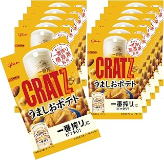 クラッツ うましおポテト cratz glico おつまみスナック ビール キリン一番搾り醸造家監修 42g×12個 江崎グリコ