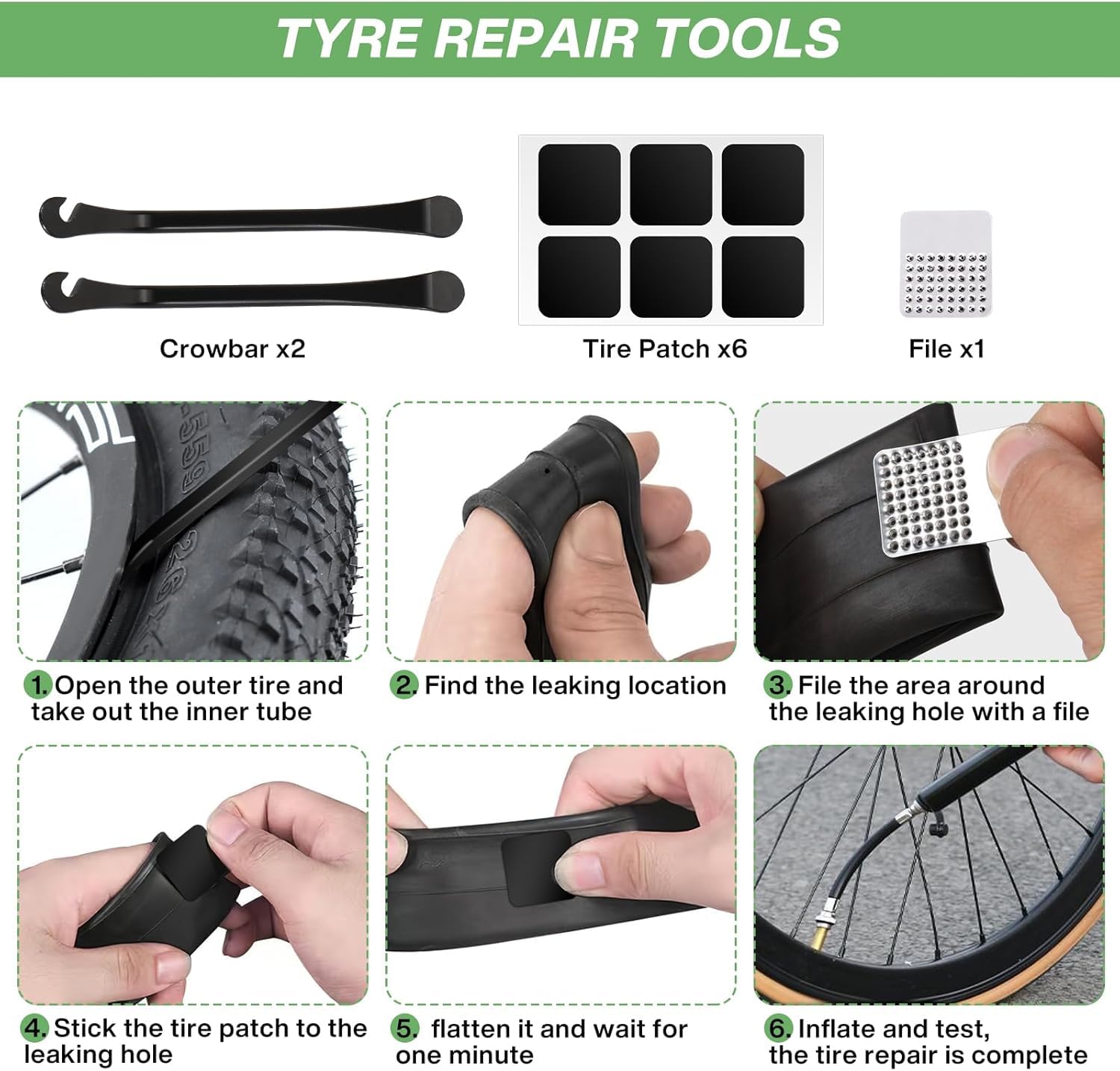Fahrrad Satteltasche Reparatur Set, 14 in 1 Fahrrad Werkzeugset Unterwegs