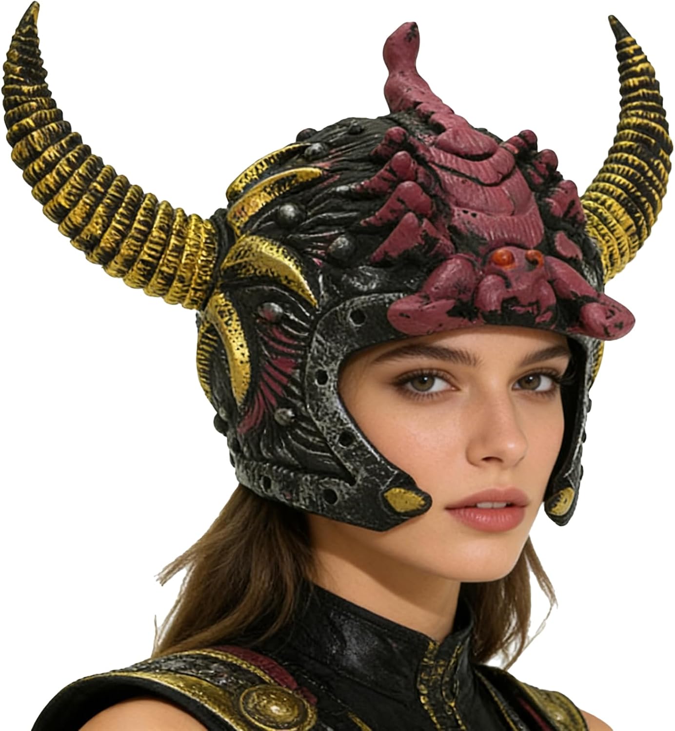 Roman Helmet Gold Cosplay Armor for Party Roleplay Gear Mythic Wear Wooden Style Halloween Accessory