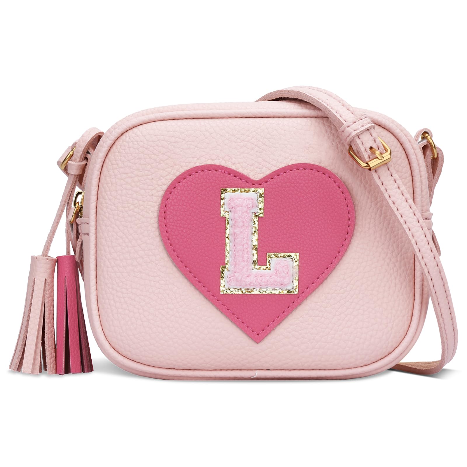 KKXIU Gifts for 3 4 5 6 7 8 Year Old Girls Initial Toddler Purse