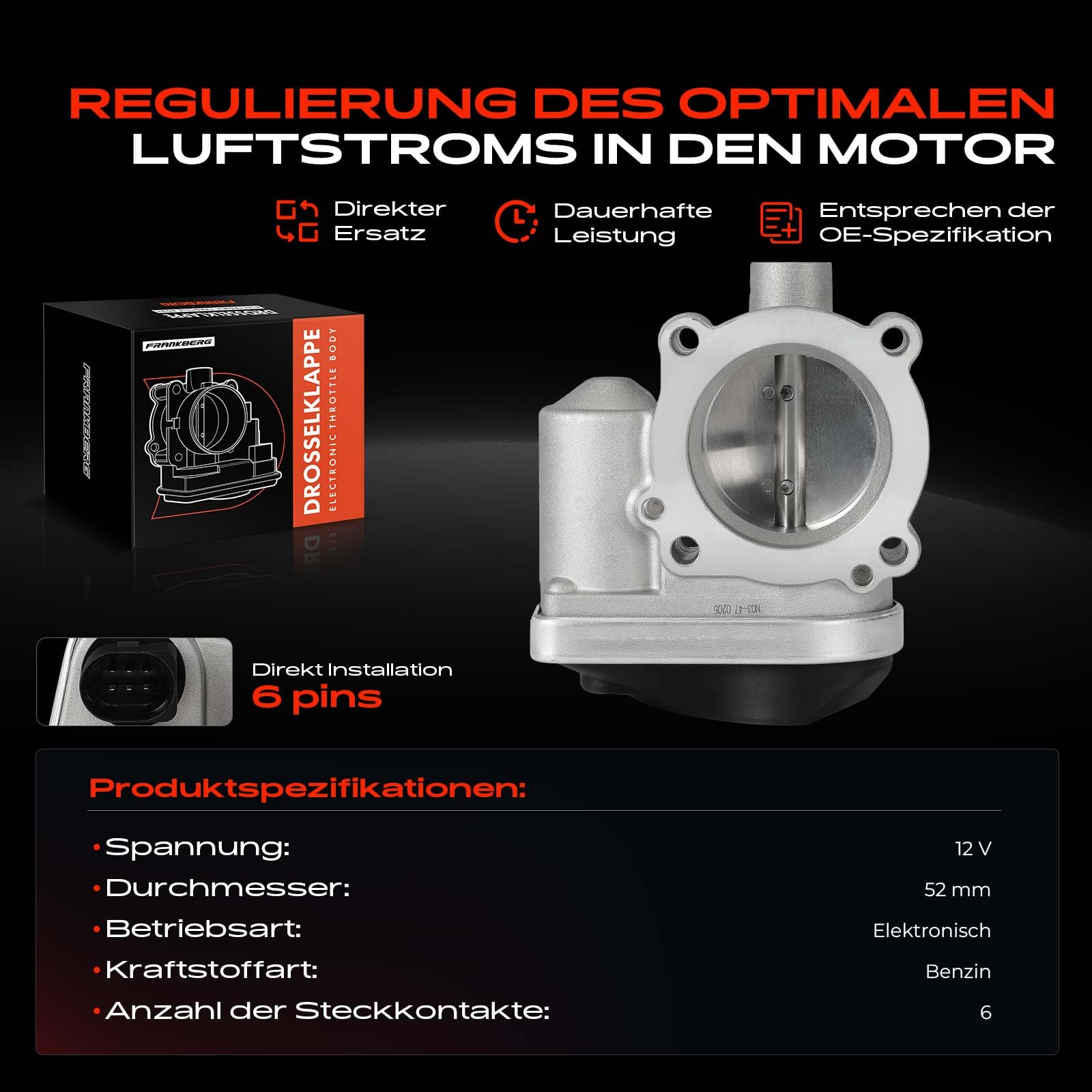 Frankberg 1x Drosselklappenstutzen Kompatibel mit Golf IV 1J1 Polo 9A 9N Cordoba 6K1 6K2 Ibiza II 6K1 B.o.r.a 1J2 Leon 1M1 Toledo II 1M2 Fabia I 6Y2 Replace# 408238373R002