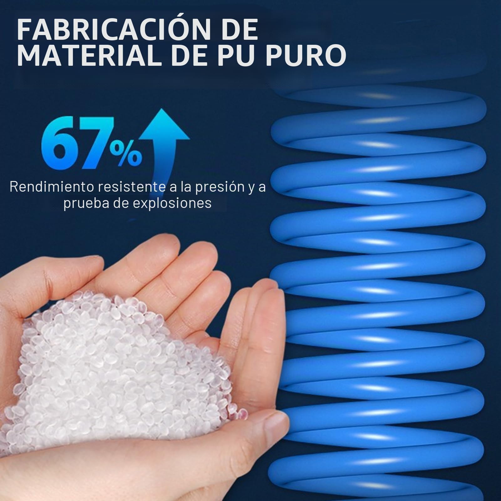 Manguera en Espiral, Manguera de Aire Comprimido 4 m Azul y Rojo M22 x 1,5 Espiral de Aire Comprimido para Camiones, Remolques y Agricultura