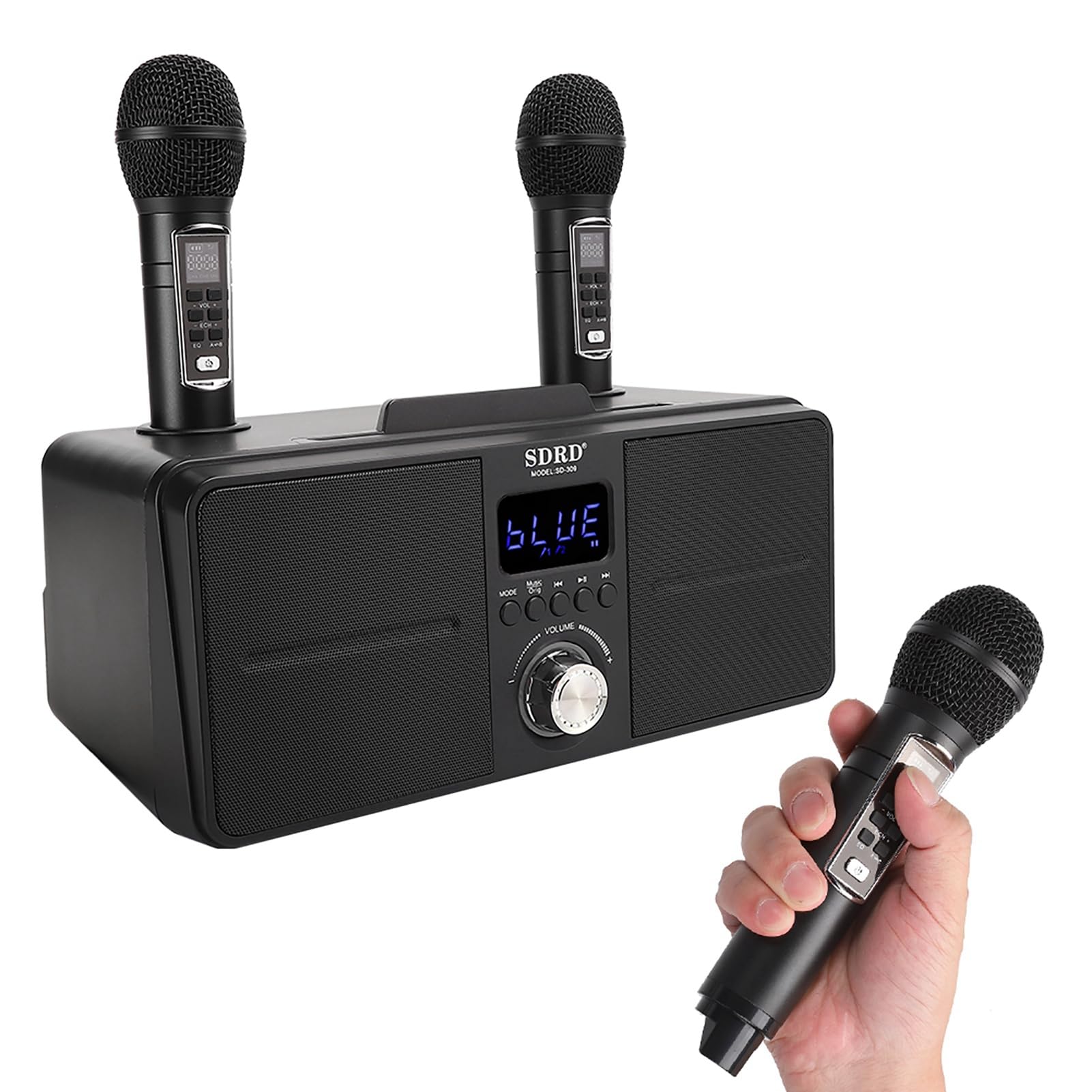EMUKOEP Altoparlante Karaoke Bluetooth per KTV per Famiglie di Alta qualità per gli Amanti della Musica (Nera)
