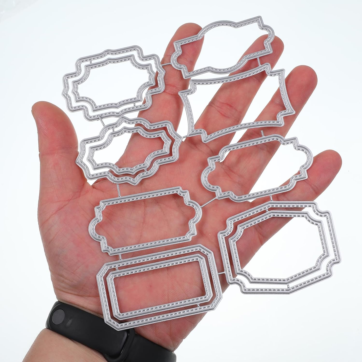 3D Backgrounds Frame Die Cuts, Metal Cutting Die for Scrapbooking