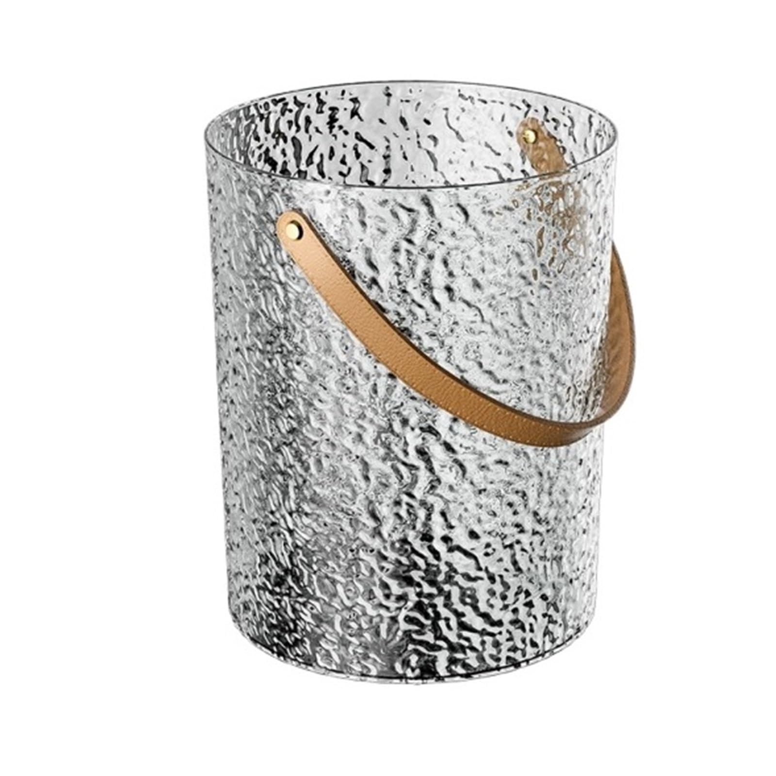 cubo de champán Cubitera con estampado de glaciar y asa piel sintética