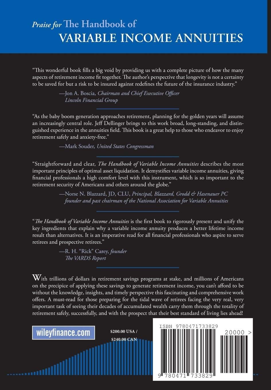 The Handbook of Variable Income Annuities: 311 (Wiley Finance)