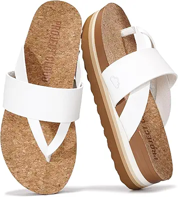 Project Cloud Fashion Womens Sandals - Memory Foam Insole and Comfortable Platform Sandals for Women 2025 - Lightweight and Non-slip Perfect Beach Slides