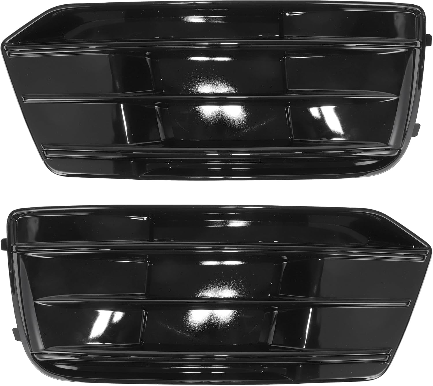 No.80A807680D Fog Light Grill for Audi Q5 2018-2022 Black Front Left/Right Front Lower Bumper Fog Light Cover Inserts ABS 1 Pair