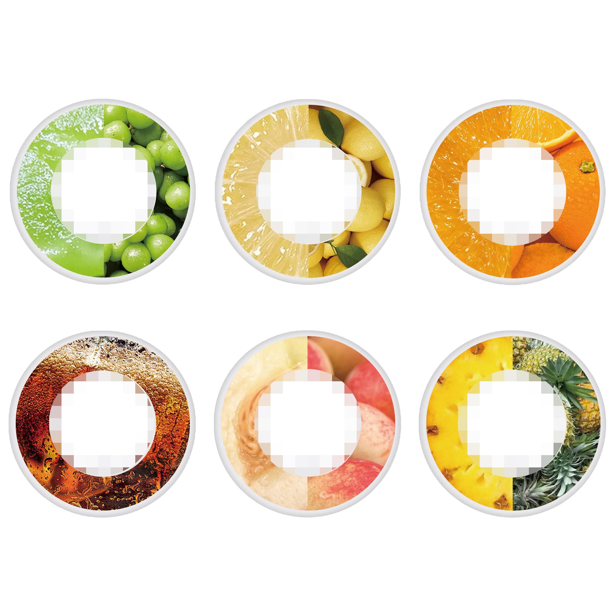 Air Flavour Pods for Water Bottle, Pods Flavour Pack Bottle Scented Starter Set Fruit Fragrance Taste Pods 0 Sugar Calorie for Outdoor Sport Gym (6PCS)