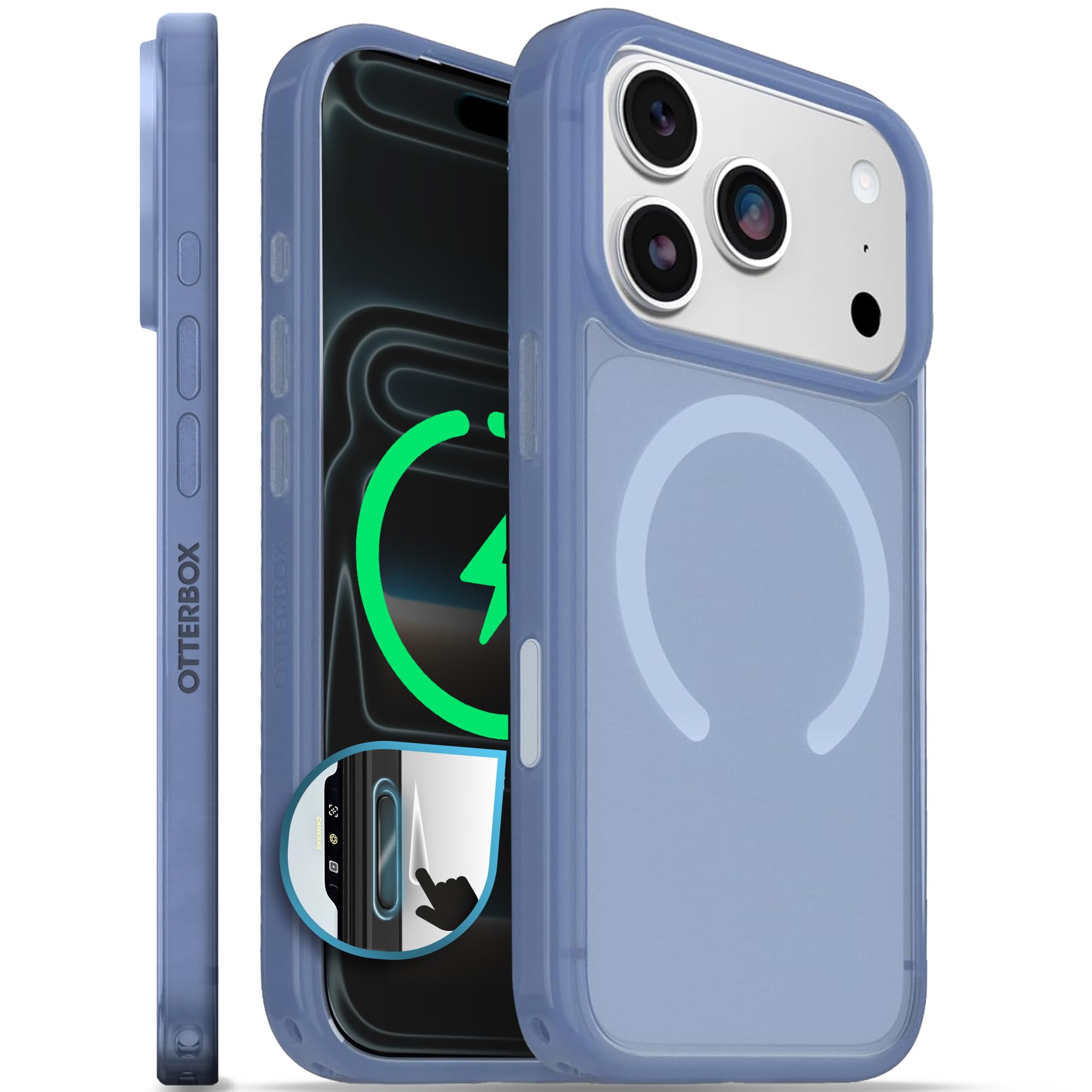 iPhone 17 Pro Symmetry Series Slim MagSafe Case, Blue Bliss
