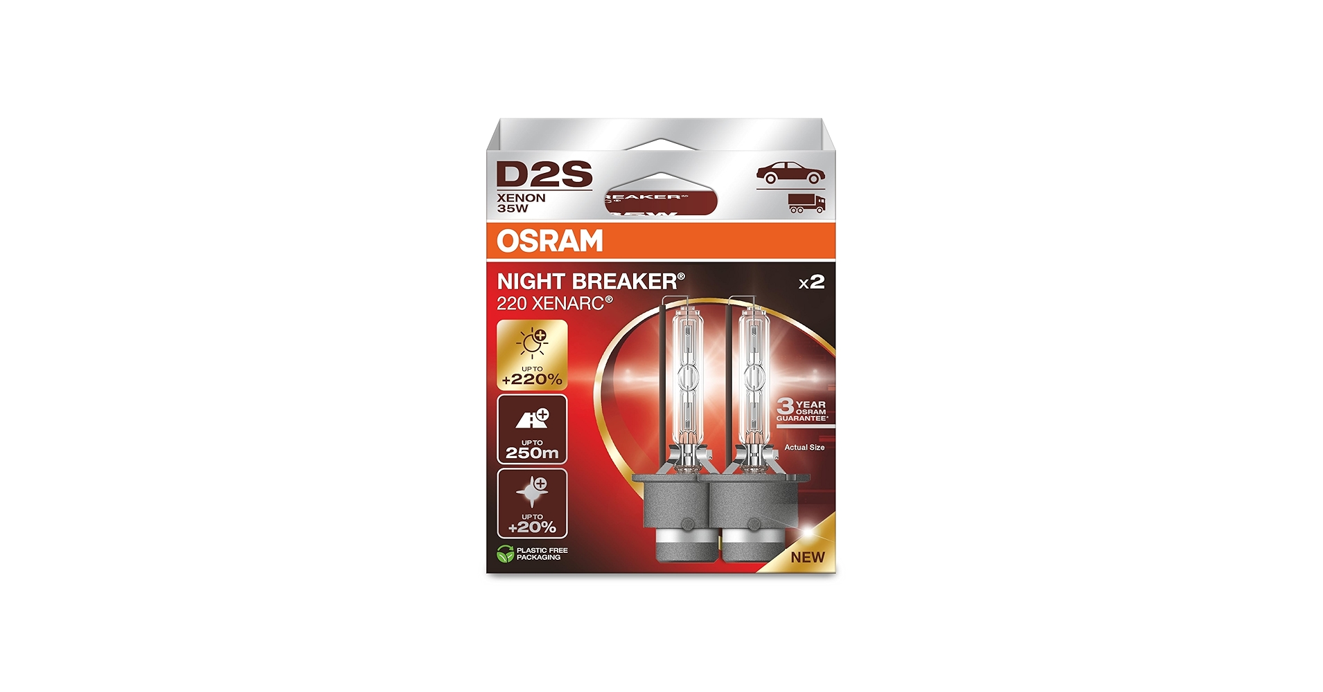 Amazon.com: Osram Xenarc Night Breaker 220, D2S, 220% More