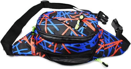 Miniatura 2 de Riñonera de los años 80 y 90 para mujeres y hombres, diseño retro fresco, bolsa cruzada con cinturón ajustable, bolsa de cintura para correr,