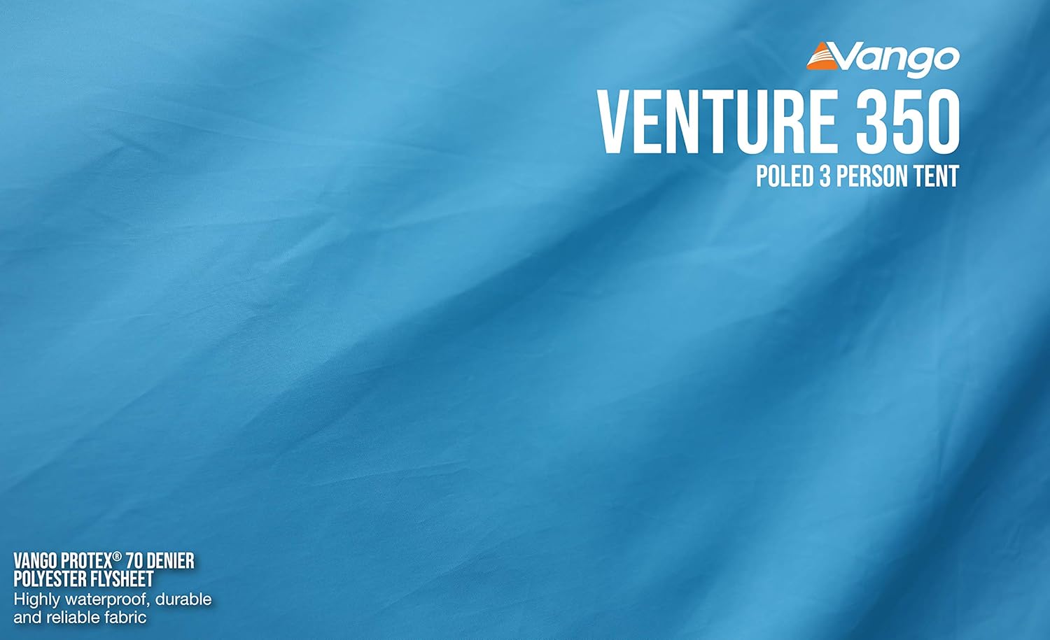 Tienda de campaña tipo túnel Vango Venture, azul río, 350 [Amazon Exclusive]