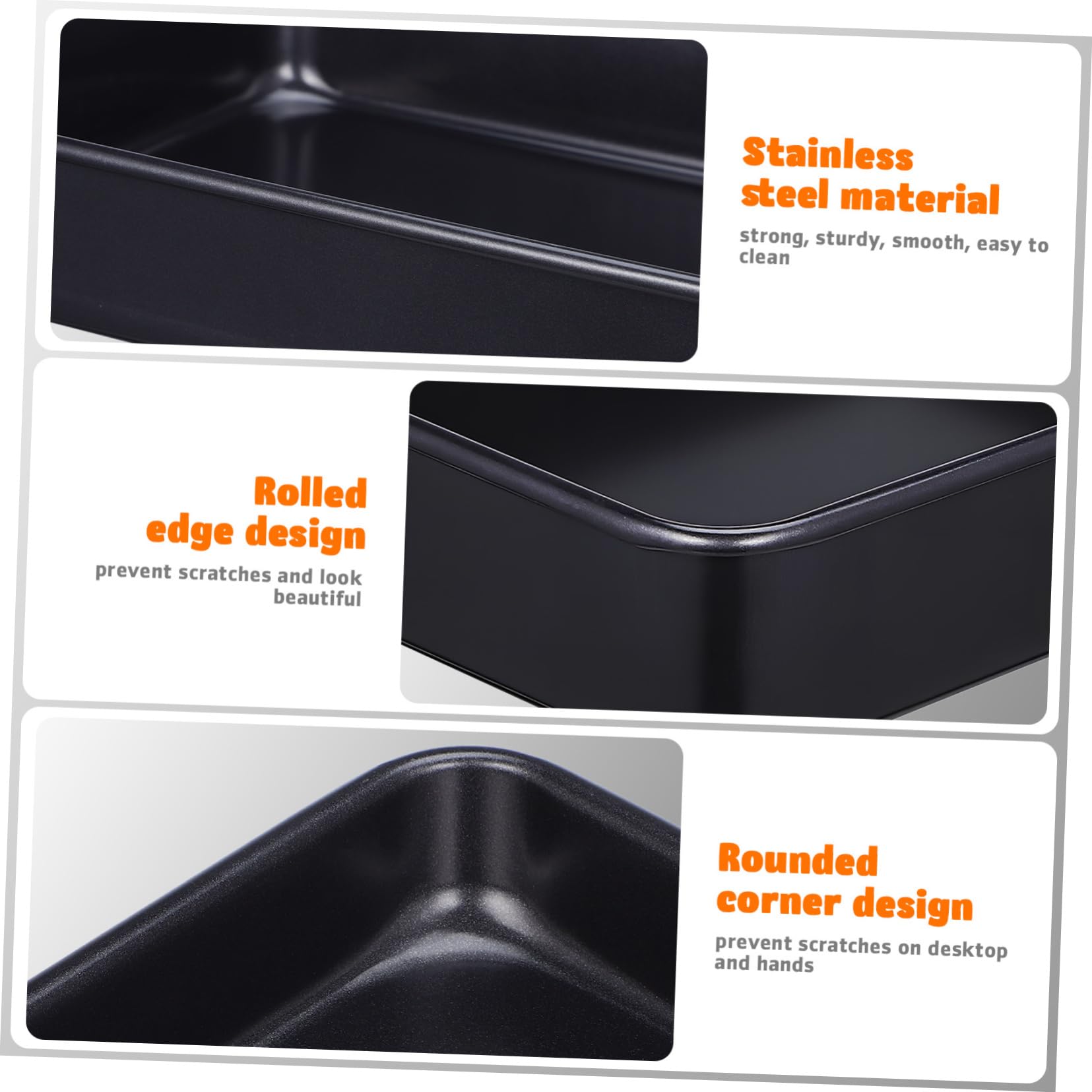 2stücke Ofenbleche Aus Edelstahl Backblech Für Toaster-ofen Backbleche Metallbleche Zum Backen Und Grillen Kochbleche Für Küche